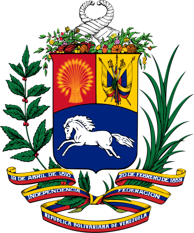 The coat of arms of Venezuela